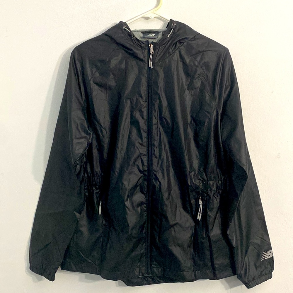 New Balance Womens Size L Large Running Rain Jacket Wind Resistant RN130893